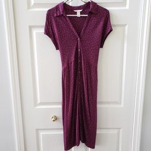 NEW H&M Purple Polka Dot Dress